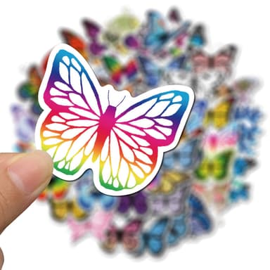 Butterfly Graffiti Stickers 50-pack