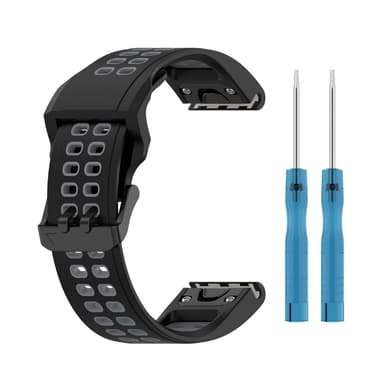 Urrem silikone Mørkegrå 26 mm Garmin Fenix 7X/6X Pro/5X GPS