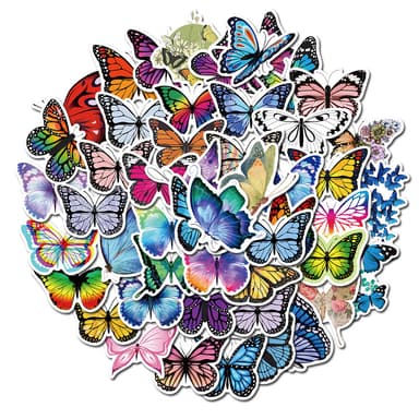 Butterfly Graffiti Stickers 50-pack