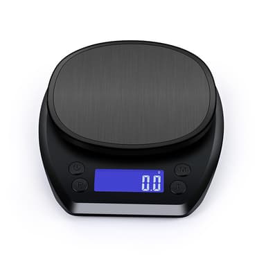 Digital køkkenvægt 10 kg / 1 g Sort