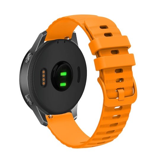INF Urrem silikone Orange 20 mm Samsung Galaxy Watch 5/4 40mm 44mm/Gear Sport, Huawei Watch GT3 42 mm, Honor Watch SE, Huami Amazfit GTS 3,Garmin Forerunner 158/55/245/645/Venu Sq