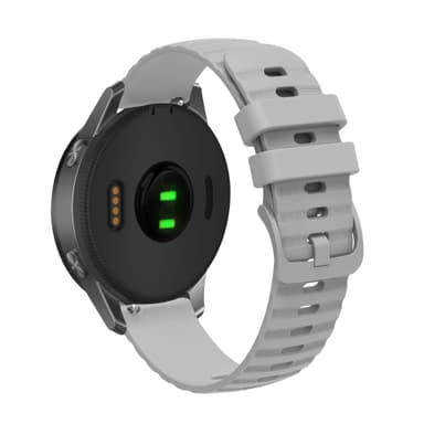 Urrem silikone Grå 20 mm Samsung Galaxy Watch 5/4 40mm 44mm/Gear Sport, Huawei Watch GT3 42 mm, Honor Watch SE, Huami Amazfit GTS 3,Garmin Forerunner 158/55/245/645/Venu Sq