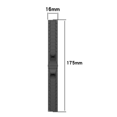 Urarmbånd i rustfrit stål Sølv 1.6 cm Keep B4, Huawei Watch Fit mini, Huawei Band B6, Huawei B3, TIMEX TW2T35400, TW2T35900
