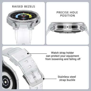 Ur armbånd Gennemsigtig Samsung Galaxy Watch 5 Pro (45 mm)