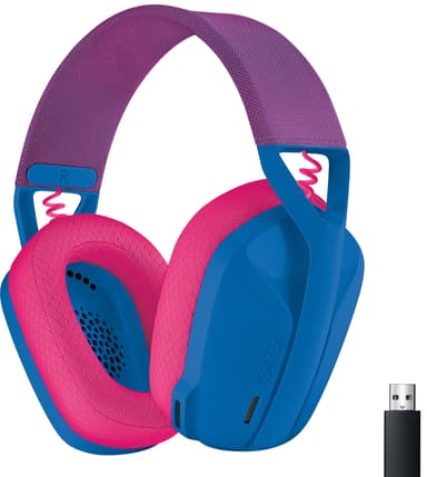 Logitech G435 gaming-høretelefoner (blå)