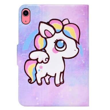 Til iPad 10.9 (2022) Tabletetui Cover Foldbart stativ - Farverig pony