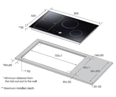 Samsung Chef Collection induktionskogeplade NZ84J9770EK