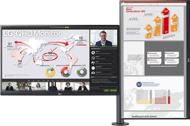 LG 27QP88D QHD 27” Ergo Dual monitor