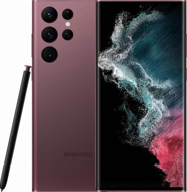 Samsung Galaxy S22 Ultra 5G smartphone, 8/128GB (Burgundy)