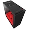 NZXT S340 Elite PC-kabinet - mat sort/rød