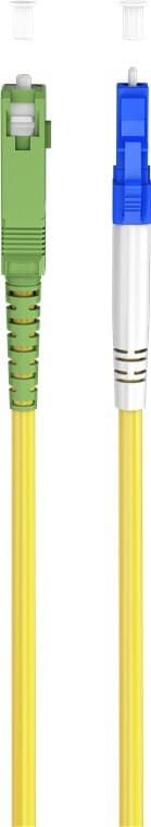 Goobay Lyslederkabel (FTTH), Singlemode (OS2) Yellow, gul (Simplex), 0,5 m