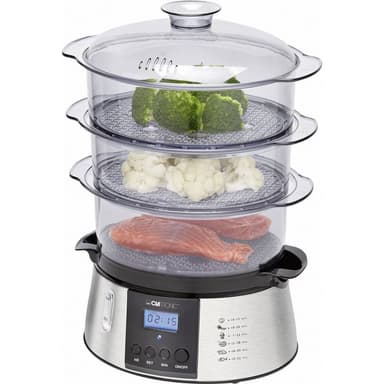 Clatronic DG3547 Steamer med display, Timerfunktion