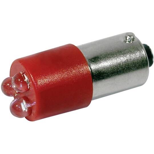 CML LED-signallampe BA9s Rød 230 V/AC 120 mcd
