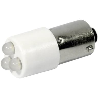 CML LED-signallampe BA9s Kølig hvid 24 V/DC, 24 V/AC