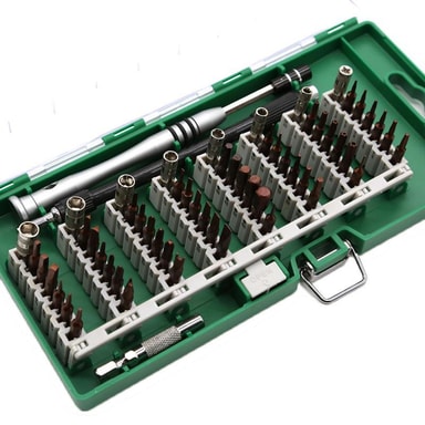 Smartphone Repair Kit, 58 pcs, Precision CRV, green Elgiganten