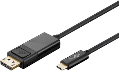 Goobay USB-C™- DisplayPort™-adapterkabel 4K 60 Hz, 1,20m, sort