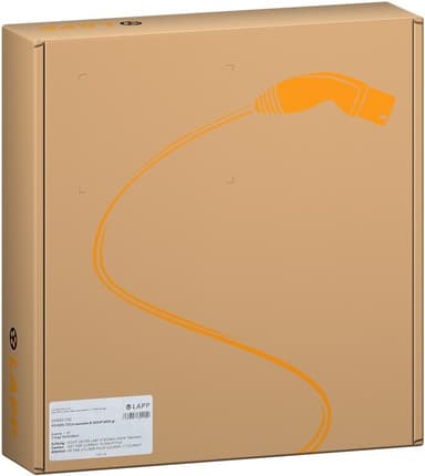 Type 2 spiralopladningskabel, op til 11 kW, m, Orange