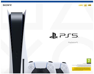 PlayStation 5 + 2x DualSense controller-pakke