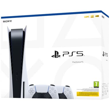 PlayStation 5 + 2x DualSense controller-pakke