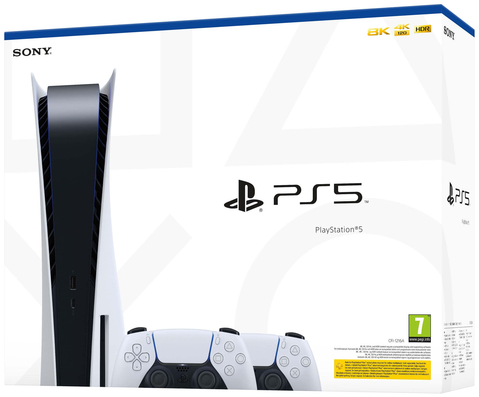 PlayStation 5 + 2x DualSense controller-pakke Elgiganten