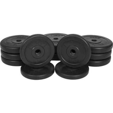 Gorilla Sports Vægtsæt 30kg 25/26 mm - 4x1,25kg 6x2,5kg 2x5kg