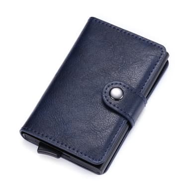 Pop Up Wallet Kreditkortholder RFID Blå