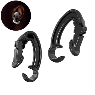 Skridsikre ørekroge til trådløse øretelefoner 1 par Sort Apple Airpods 1/2/Pro2/Pro3