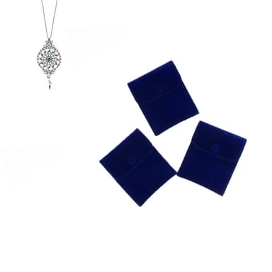 Smykkeposer Jewlry Pouches 10-pak Blå 7x7x0.5 cm