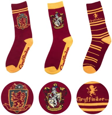 Hogwarts sokker 3-pak (Gryffindor)