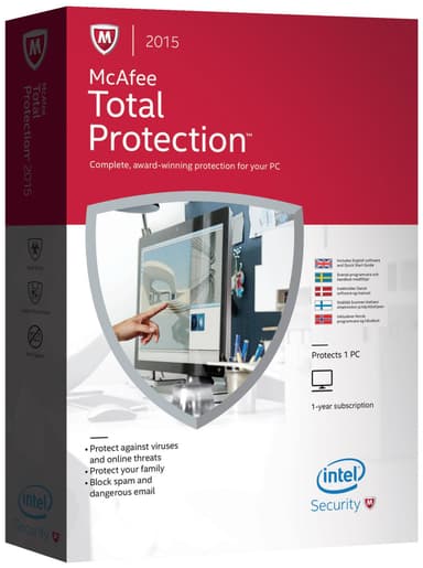 McAfee Total Protection 2015 til 1 PC