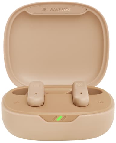 JBL Wave Flex True Wireless in-ear høretelefoner (beige)