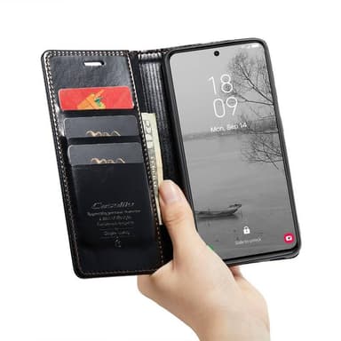 CaseMe Wallet 3-kort Samsung Galaxy S23 - Sort
