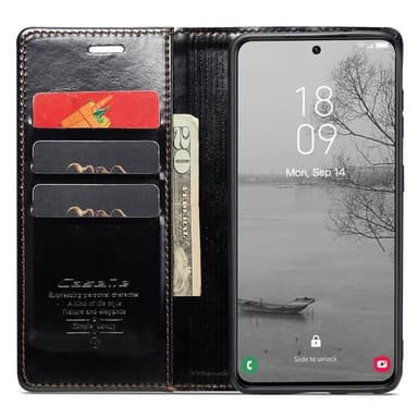 CaseMe Wallet 3-kort Samsung Galaxy S23 - Sort