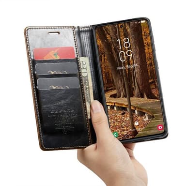 CaseMe Wallet 3-kort Samsung Galaxy S23 - Brun