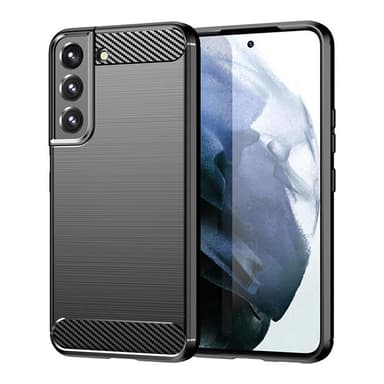 Børstet silikone cover Samsung Galaxy S23 - Sort
