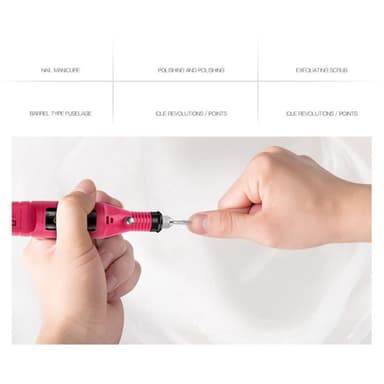 20000 omdr./min. Negleboremaskine USB-stik Elektriske neglefiler Manicure Gel Polish Remover Neglekunstværktøj