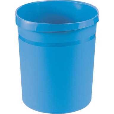 HAN GRIP 18190-54 Papirkurv 18 l (Ø x H) 312 mm x 350 mm Polypropylen Lyseblå 1 stk