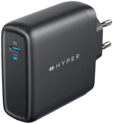 Hyper HyperJuice 100 W USB-C oplader (sort)
