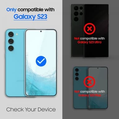 Whitestone Dome Samsung Galaxy S23 Skærmbeskytter Dome Glass 2-pak