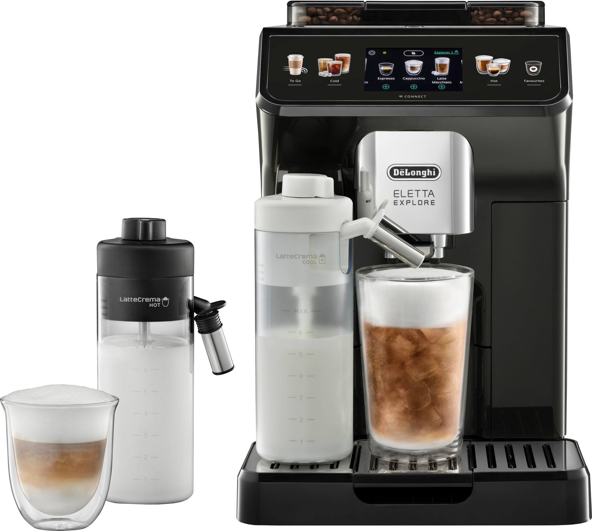 Billede af DeLonghi Eletta Explore Cold Brew ECAM450.65.G automatisk kaffemaskine