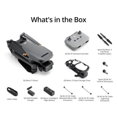 DJI Mavic 3 Classic drone med RC-N1 fjernbetjening
