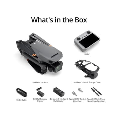 DJI Mavic 3 Classic drone med RC -fjernbetjening