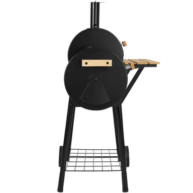 Grill med termometer - sort