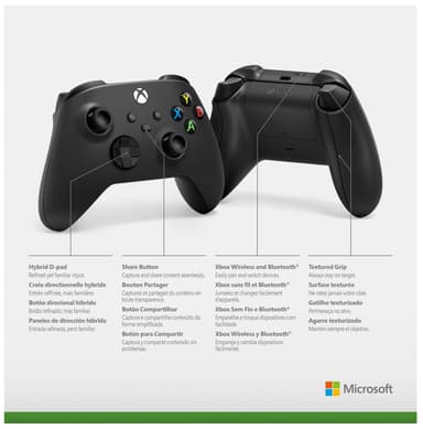 Microsoft Xbox Series X og S Wireless controller (robot black)