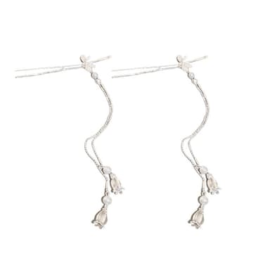 Tassel Hair Stick 2-Pak Sølv