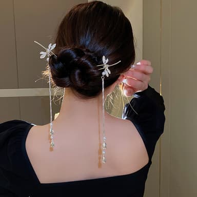 Tassel Hair Stick 2-Pak Sølv