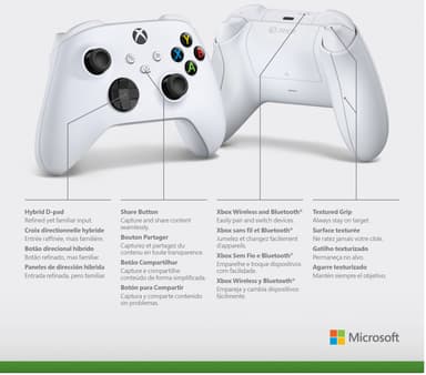 Microsoft Xbox Series X og S Wireless controller (robot white)