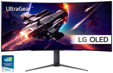 LG UltraGear 45GR95 45" buet OLED gaming-skærm