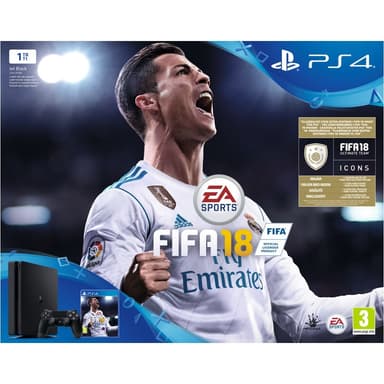 PlayStation 4 Slim 1 TB + FIFA 18 standard edition