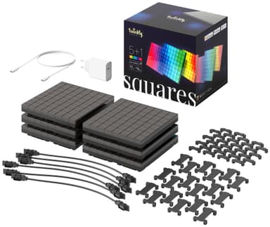 Twinkly RGB LED-firkanter TWQ064STW-07-BEU